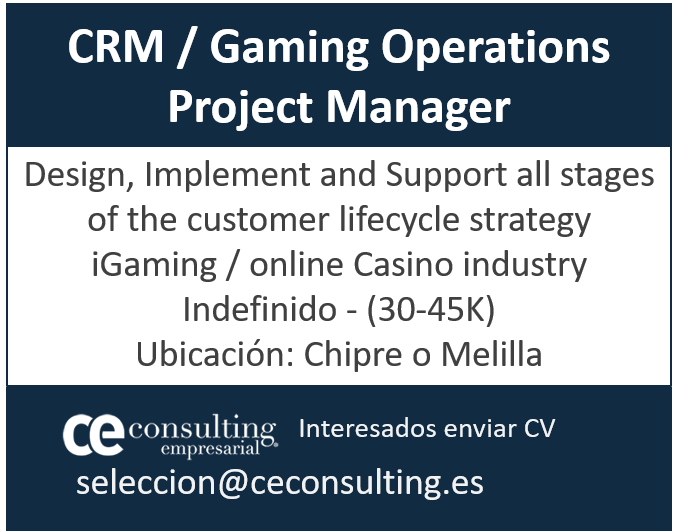 CRM Project Manager (iGaming) Chipre